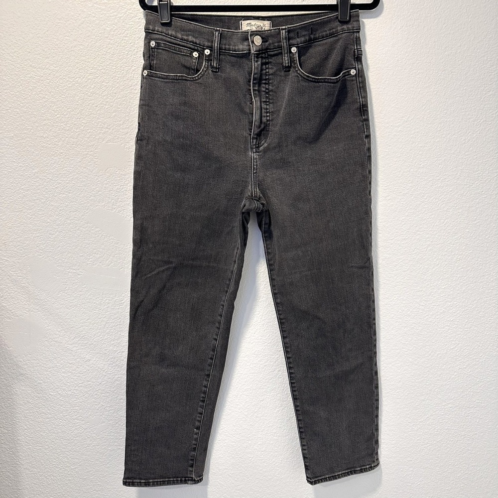 Madewell Women's Size-30 Black Wash Classic‎ Straight Leg Jeans